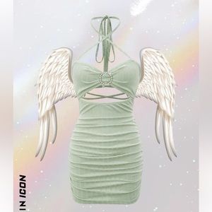 Shein Mint Green O-Ring Dress